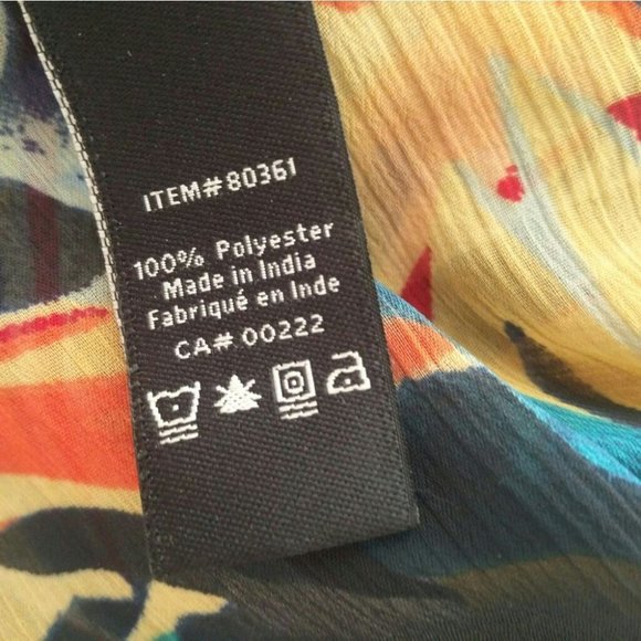 Nwt Jessica Sheer Multicoloured Cover-up - Picture 9 of 10